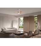 MDC Wentylator SYDNEY XS biały, drewno Ø96 DC 18W 3A LED 24W CCT zmienna barwa 588558109