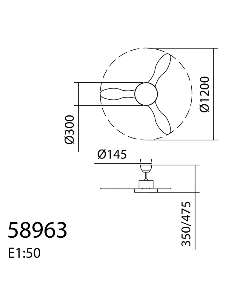 MDC Wentylator RIGA biały Ø120 DC 32W 3A + LED 36W CCT zmienna barwa 589638109