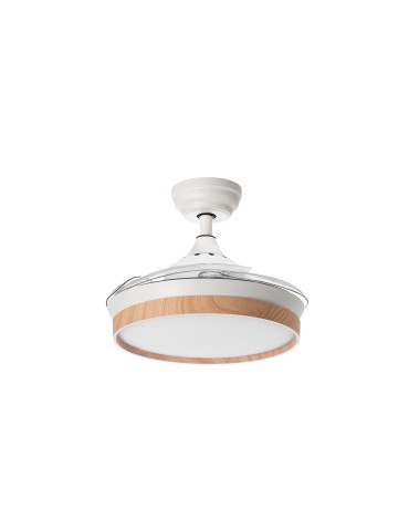 MDC Wentylator BLANES XS biały, drewno Ø91 DC 22W LED 24W CCT zmienna barwa, pilot 588658709 - product 2