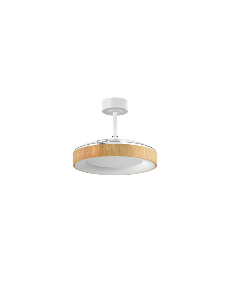 MDC Wentylator LISBOA biały, drewno Ø1065 DC 30W LED 50W CCT zmienna barwa 588688709