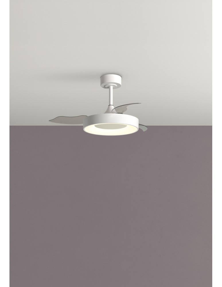 MDC Wentylator LISBOA XS biały Ø915 DC 25W LED 45W CCT zmienna barwa, pilot 588698109