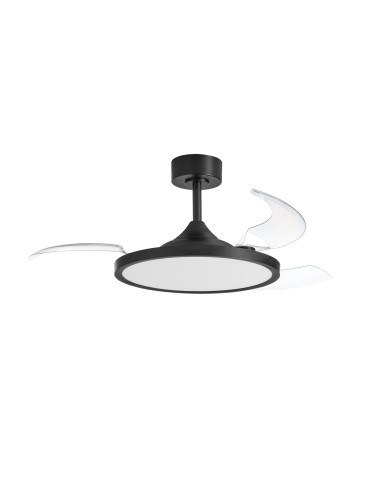 MDC Wentylator CORFU BK Ø107 DC 33W 3A LED 42W CCT zmienna barwa, pilot 599209109