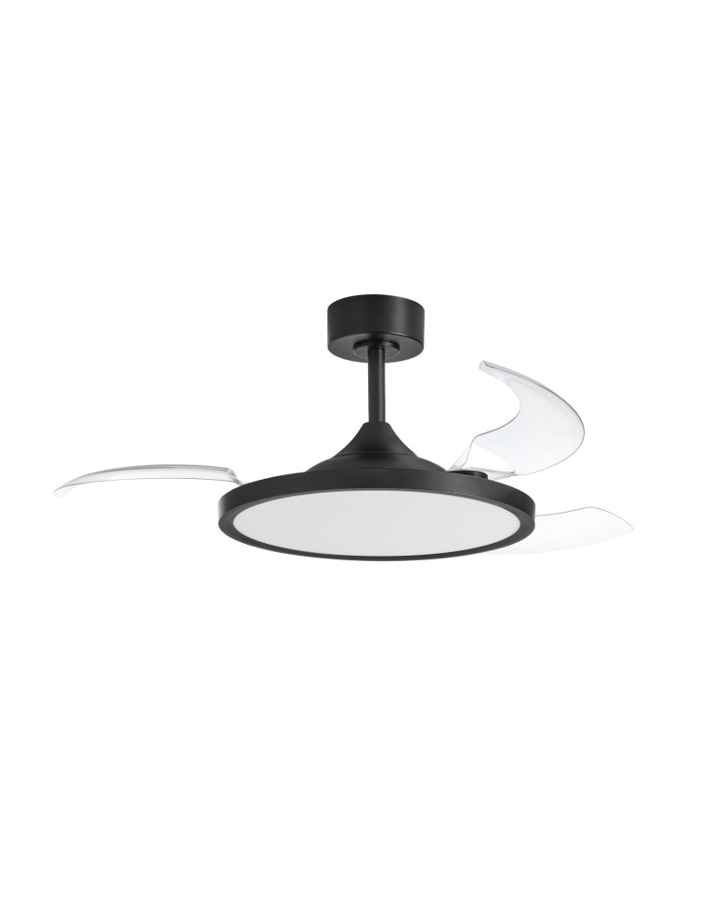 MDC Wentylator CORFU BK Ø107 DC 33W 3A LED 42W CCT zmienna barwa, pilot 599209109