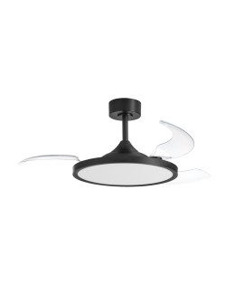 MDC Wentylator CORFU BK Ø107 DC 33W 3A LED 42W CCT zmienna barwa, pilot 599209109
