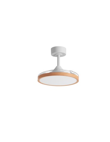 MDC Wentylator CORFU XS biały, drewno Ø91 DC 30W LED 36W CCT zmienna barwa, pilot 599218709 - product 2