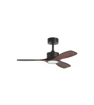MDC Wentylator SANTORINI XS czarny, orzech Ø97 DC 30W LED 24W CCT zmienna barwa, pilot 589679809