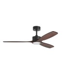 MDC Wentylator SANTORINI XL czarny, orzech Ø132 DC 35W LED 24W CCT zmienna barwa, pilot 589699809