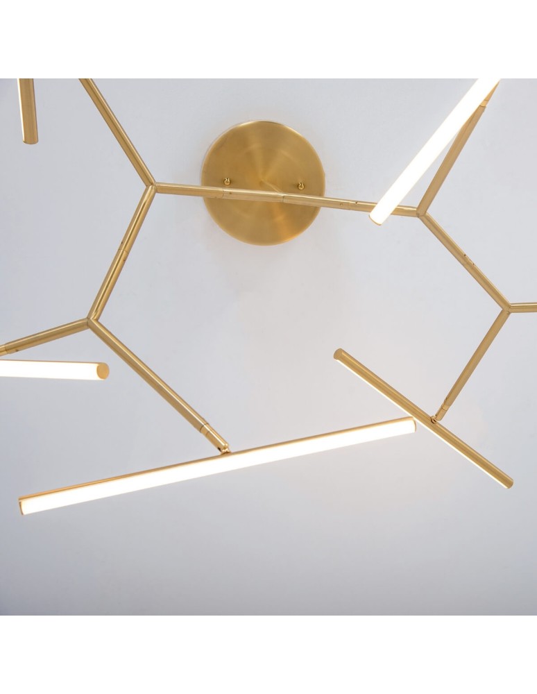Zambelis Sufitowa LED 69W 3000K Aluminium Złoty Mat 2073