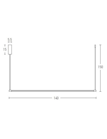 Zambelis Wisząca LED 19W 3000K Aluminium Czarny 20119 - product 2