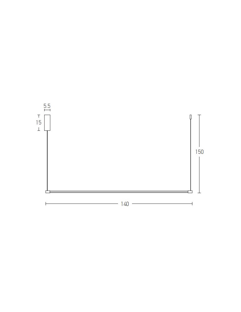 Zambelis Wisząca LED 19W 3000K Aluminium Złoty 20120