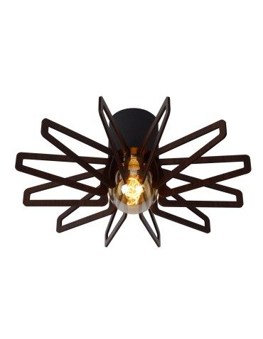 Lucide ZIDANE Ceiling 1xE27 black 77184/45/30