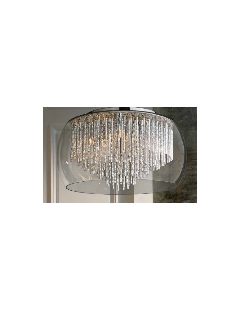 Glamour ceiling lamps - Azzardo REGO 50 8xG9 2in1 Ceiling or Pendant Transparent/Chrome AZ1000 - product kolory-swiatla.pl 4