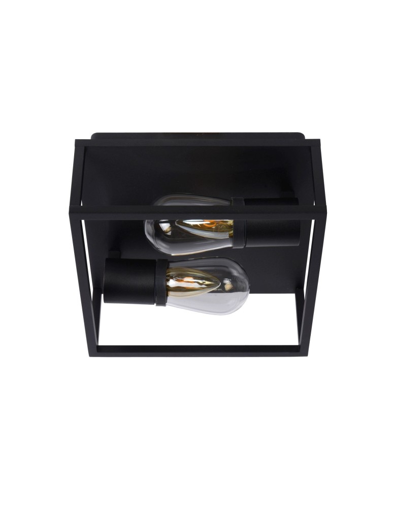 Hermetic plafonds - Lucide CARLYN Ceiling 2xE14 black 27100/02/30 - product kolory-swiatla.pl 11