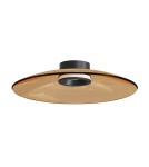 Zambelis Sufitowa LED 30W 2700K 3000K Triac Czarny Mat Szkło Tawny 25268