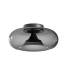 Zambelis Sufitowa LED 30W 2700K 3000K Triac Czarny Mat Szkło Dymione 25279