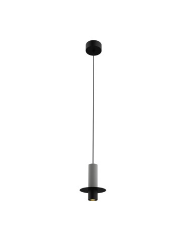 Zambelis Wisząca LED 6W 3000K Czarny Metal Beton 25378