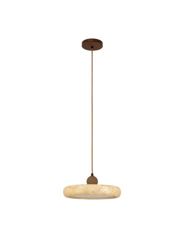 Zambelis Wisząca LED 22W 3000K Naturalny Kamień Brązowy Wood 25419
