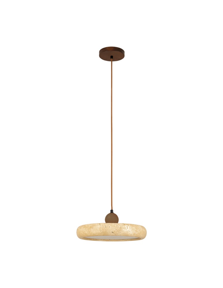 Zambelis Wisząca LED 22W 3000K Naturalny Kamień Brązowy Wood 25419
