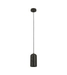 Zambelis Wisząca 1xE27 Max 10W Czarny Kamień Metal 25420