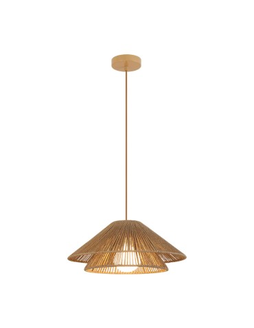 Zambelis Wisząca 1xE27 Max 40W Naturalny Sznur Papierowy Brązowy Beżowy Metal 25429