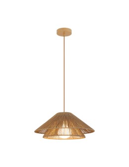 Zambelis Wisząca 1xE27 Max 40W Naturalny Sznur Papierowy Brązowy Beżowy Metal 25429