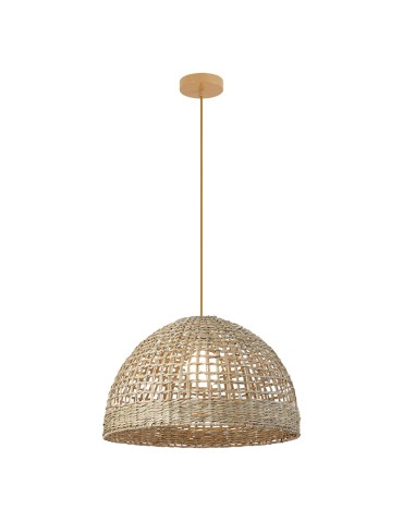 Zambelis Wisząca 1xE27 Max 40W Naturalny Wodorost Brązowy Beżowy Metal 25443
