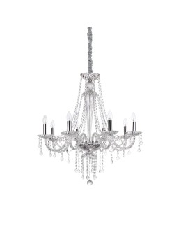 Ideal Lux Lampa Wisząca AMADEUS SP8 Transparentny/Chrom 168777