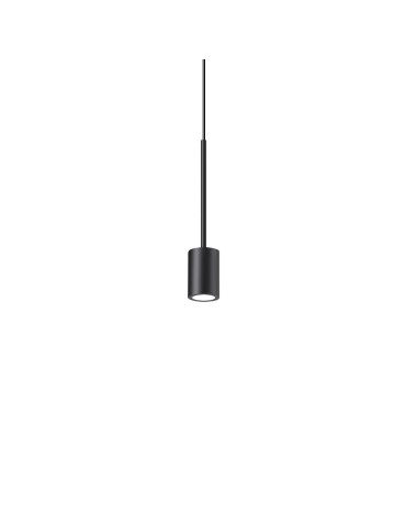 Ideal Lux Lampa Wisząca ARCHIMEDE SP CILINDRO NERO Czarny 328331