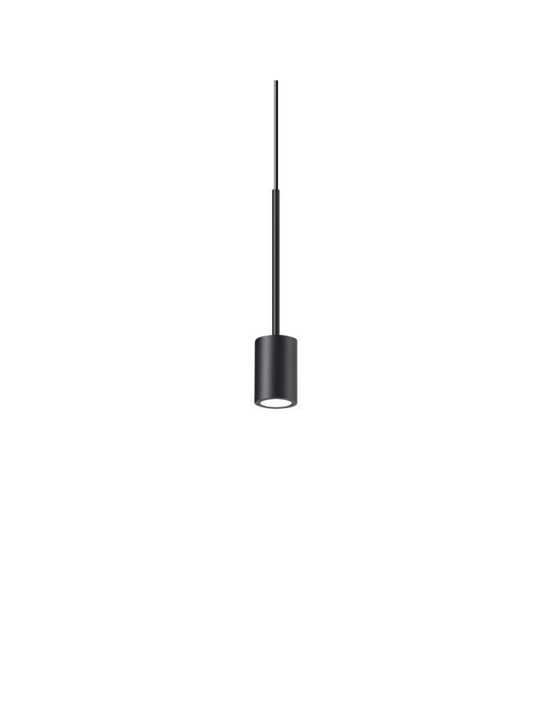 Ideal Lux Lampa Wisząca ARCHIMEDE SP CILINDRO NERO Czarny 328331