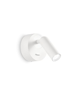 Ideal Lux Lampa Ścienna BEAN AP ROUND BIANCO Biały 260600
