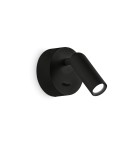 Ideal Lux Lampa Ścienna BEAN AP ROUND NERO Czarny 260617