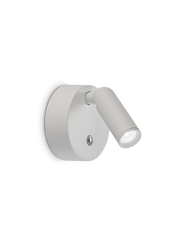 Ideal Lux Lampa Ścienna BEAN AP ROUND RECHARGEABLE BIANCO Biały 350233