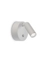 View Ideal Lux Lampa Ścienna BEAN AP ROUND RECHARGEABLE BIANCO Biały 350233