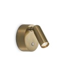 Ideal Lux Lampa Ścienna BEAN AP ROUND RECHARGEABLE OTTONE Mosiądz/Złoty 350264