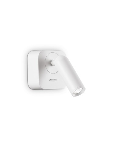 Ideal Lux Lampa Ścienna BEAN AP SQUARE BIANCO Biały 260648