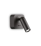 Ideal Lux Lampa Ścienna BEAN AP SQUARE NERO Czarny 260655