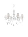 View Ideal Lux Lampa Wisząca BLANCHE SP6 BIANCO Biały 035581