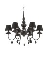 View Ideal Lux Lampa Wisząca BLANCHE SP6 NERO Czarny 111872