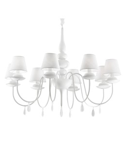 Ideal Lux Lampa Wisząca BLANCHE SP8 BIANCO Biały 035574