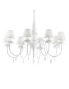 View Ideal Lux Lampa Wisząca BLANCHE SP8 BIANCO Biały 035574
