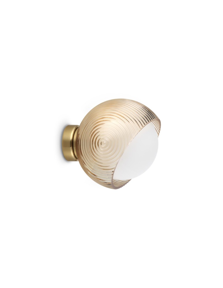 Ideal Lux Lampa Ścienna BLOOM AP1 D17 OTTONE Mosiądz 366555