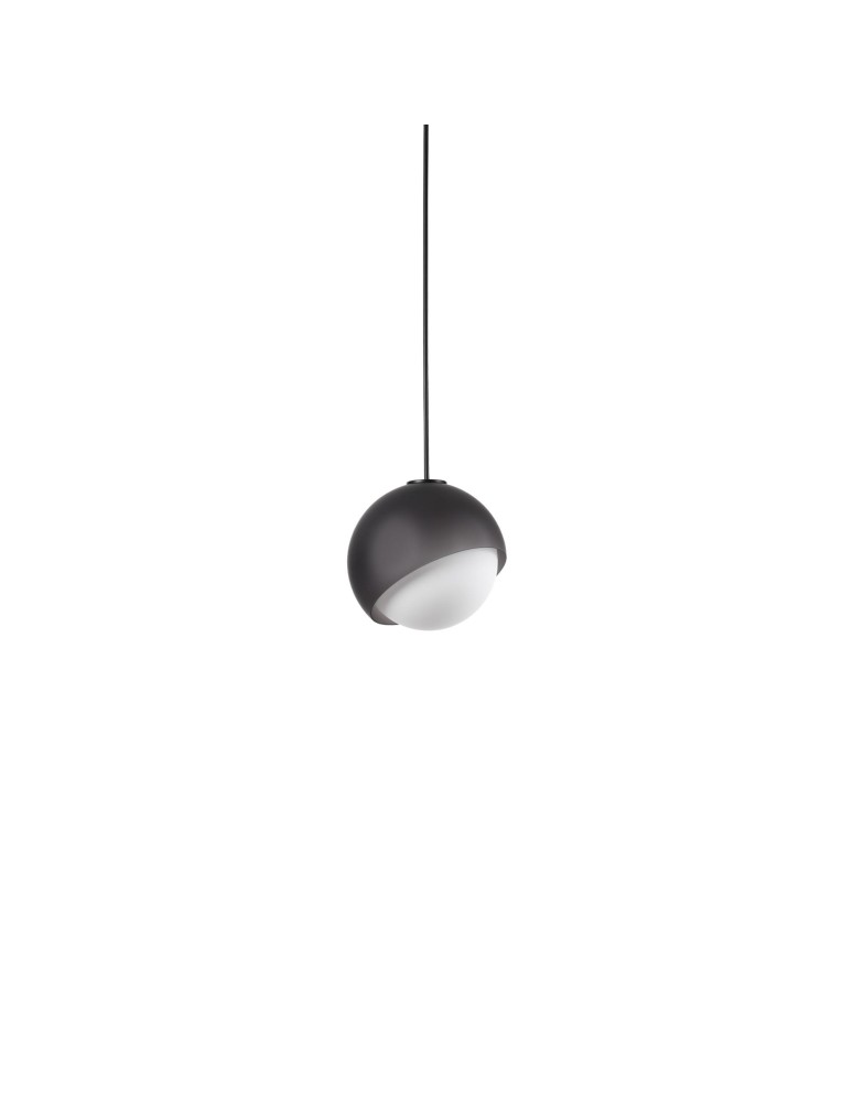 Ideal Lux Lampa Wisząca BLOOM SP1 D17 NERO Czarny 366654 Ideal Lux Lampa Wisząca BLOOM SP1 D17 NERO Czarny 366654