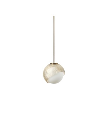 Ideal Lux Lampa Wisząca BLOOM SP1 D17 OTTONE Mosiądz 366647