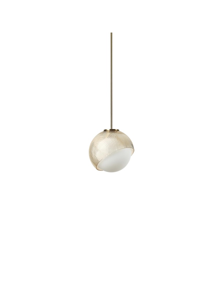 Ideal Lux Lampa Wisząca BLOOM SP1 D17 OTTONE Mosiądz 366647