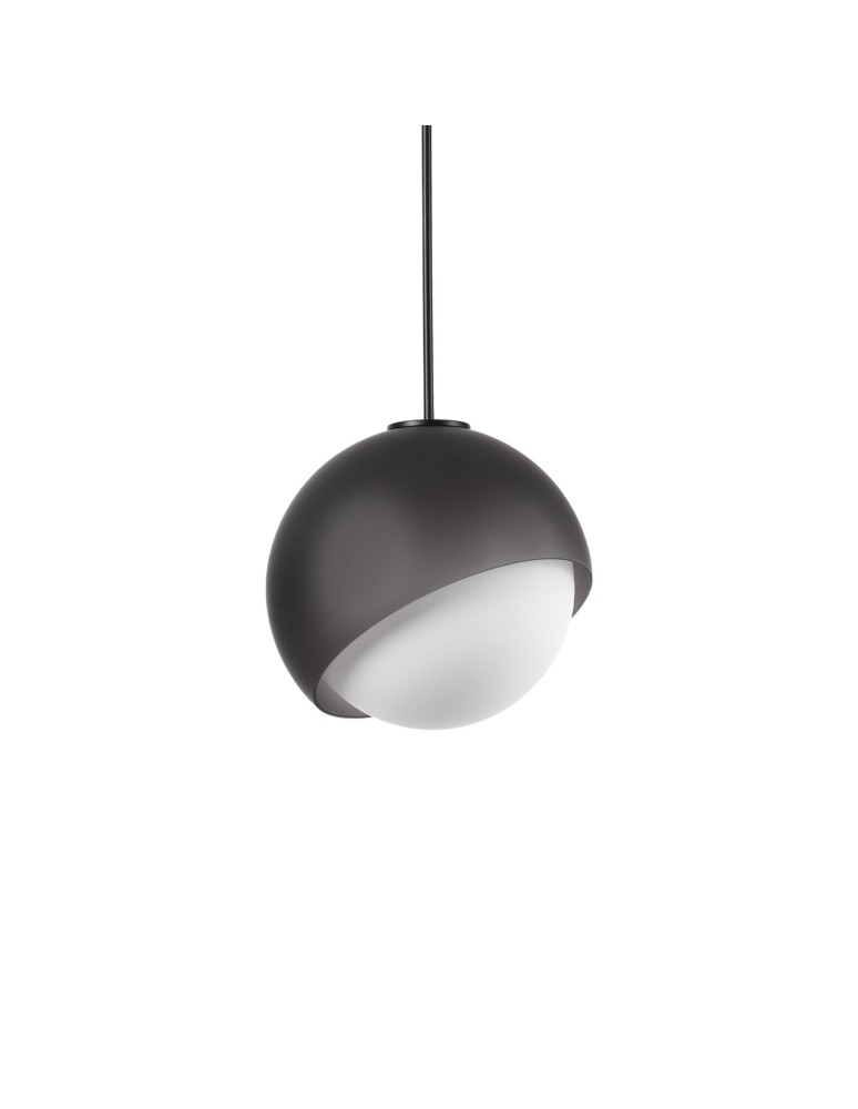Ideal Lux Lampa Wisząca BLOOM SP1 D30 NERO Czarny 366692 Ideal Lux Lampa Wisząca BLOOM SP1 D30 NERO Czarny 366692
