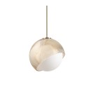 Ideal Lux Lampa Wisząca BLOOM SP1 D30 OTTONE Mosiądz 366685