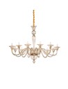View Ideal Lux Lampa Wisząca BRIGITTA SP12 AMBRA Bursztynowy/Złoty 199405
