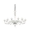 View Ideal Lux Lampa Wisząca BRIGITTA SP12 TRASPARENTE Transparentny/Chrom 199375