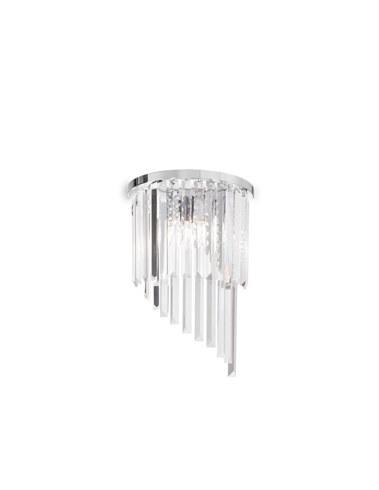 Ideal Lux Lampa Ścienna CARLTON AP3 CROMO Chrom 168913 Ideal Lux Lampa Ścienna CARLTON AP3 CROMO Chrom 168913