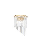Ideal Lux Lampa Ścienna CARLTON AP3 ORO Złoty 213491 Ideal Lux Lampa Ścienna CARLTON AP3 ORO Złoty 213491